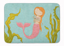 Mermaid and Cat Underwater Memory Foam Kitchen Mat Machine Washable Anti-Fatigue Cushion Comfort Bath or Kitchen Rug