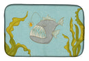 Frog Fish Dish Drying Mat Absorbent Dish Drying Mat Pad for Kitchen Counter Dish Drainer Mat for Countertop, 14 x 21", Multicolor