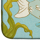 Blue Fish Dish Drying Mat – Absorbent, Artistic Kitchen Essentials BB8545DDM