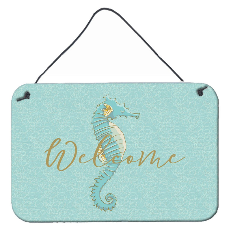 Seahorse Welcome Wall or Door Hanging Prints BB8547DS812