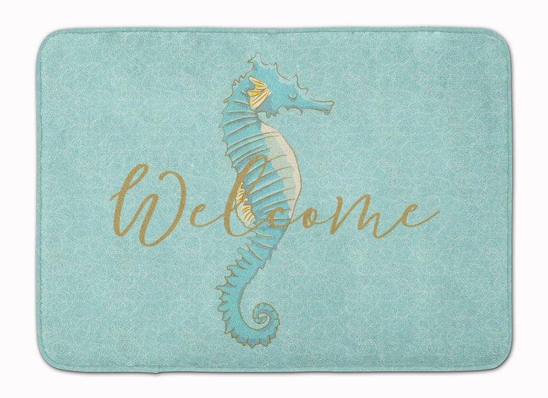 Seahorse Welcome Machine Washable Memory Foam Mat BB8547RUG