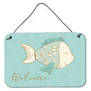 Blue Fish Welcome Wall or Door Hanging Prints BB8549DS812