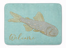 Fish Welcome Memory Foam Kitchen Mat Machine Washable Anti-Fatigue Cushion Comfort Bath or Kitchen Rug
