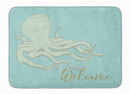 Octopus Welcome Memory Foam Kitchen Mat Machine Washable Anti-Fatigue Cushion Comfort Bath or Kitchen Rug