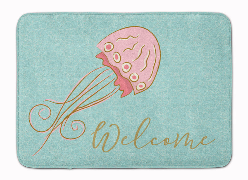 Jelly Fish Welcome Machine Washable Memory Foam Mat BB8555RUG