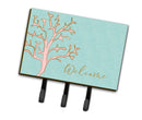 Coral Welcome Leash or Key Holder Wall Hooks, Coat Rack Wall Mount, for Hanging Keys, Towels, Aprons, Leashes
