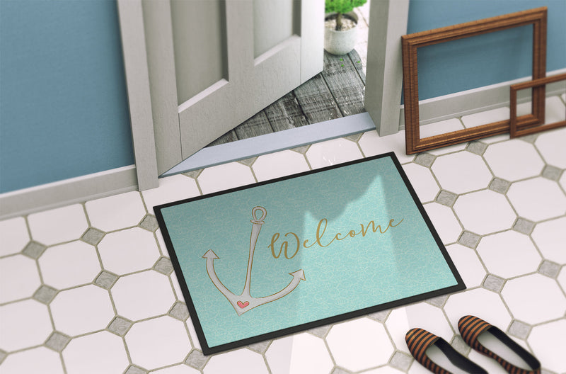 Anchor Welcome Doormat - 18x27 Decorative Floor Mat – Indoor/Outdoor Rug with Artistic Flair BB8558MAT