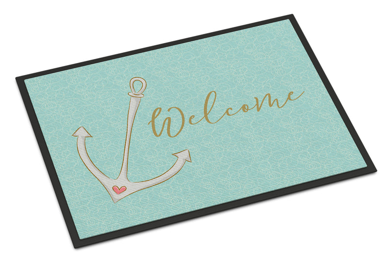 Anchor Welcome Doormat - 18x27 Decorative Floor Mat – Indoor/Outdoor Rug with Artistic Flair BB8558MAT