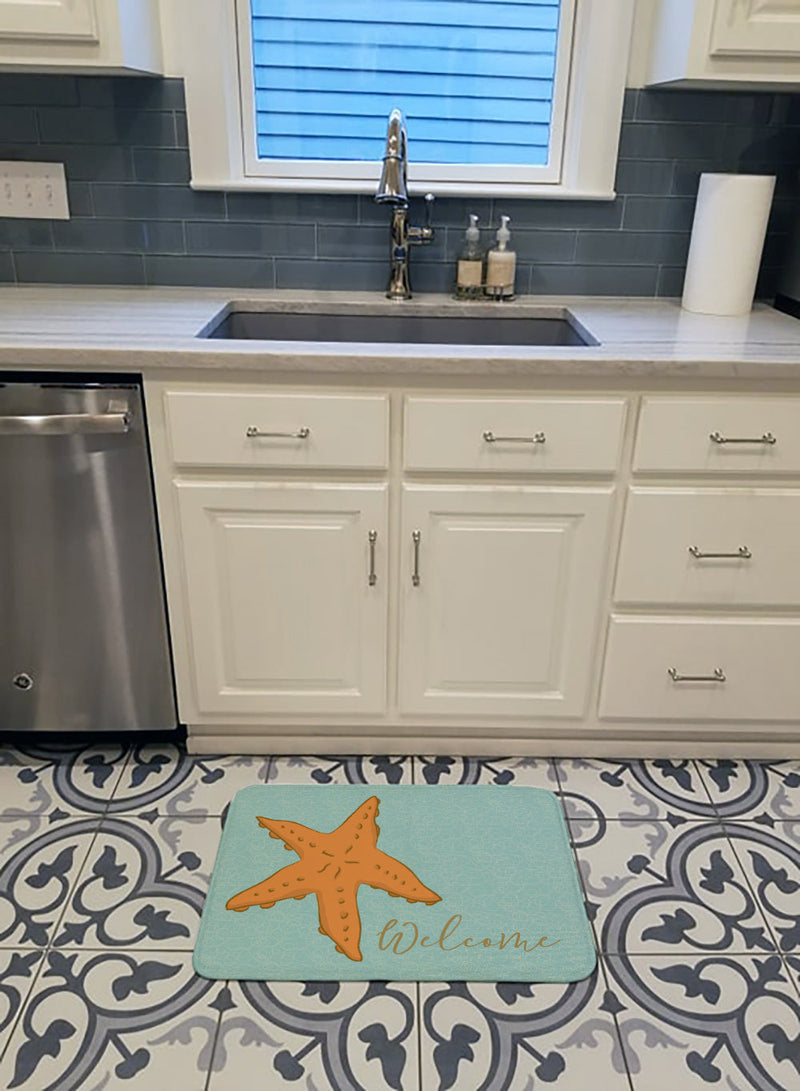 Starfish Welcome Machine Washable Memory Foam Mat BB8559RUG