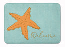 Starfish Welcome Memory Foam Kitchen Mat Machine Washable Anti-Fatigue Cushion Comfort Bath or Kitchen Rug