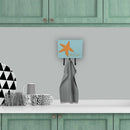 Starfish Welcome Leash or Key Holder Wall Hooks, Coat Rack Wall Mount, for Hanging Keys, Towels, Aprons, Leashes