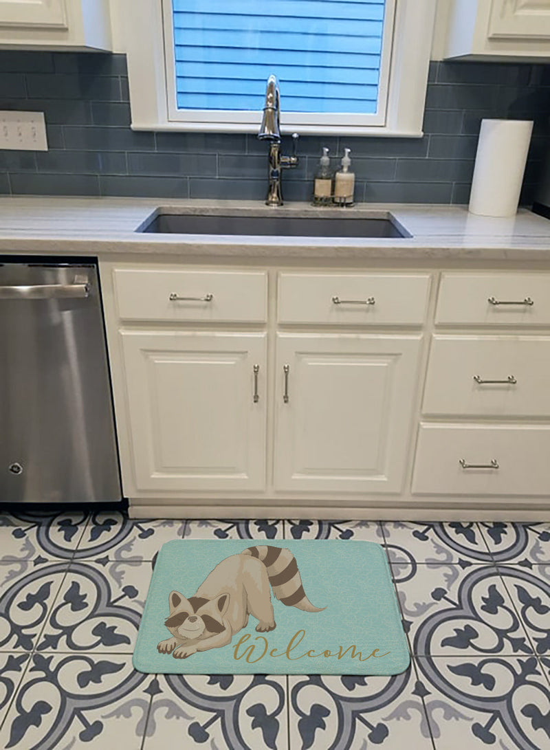 Raccoon Welcome Machine Washable Memory Foam Mat BB8560RUG