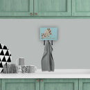 Raccoon Welcome Leash or Key Holder Wall Hooks, Coat Rack Wall Mount, for Hanging Keys, Towels, Aprons, Leashes