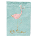 Flamingo Underwater House Flag 28x40 Porch Sleeve Pole Decorative Outside Yard Banner Artwork Wall Hanging, Polyester