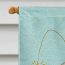 Frog Fish House Flag 28x40 Porch Sleeve Pole Decorative Outside Yard Banner Artwork Wall Hanging, Polyester