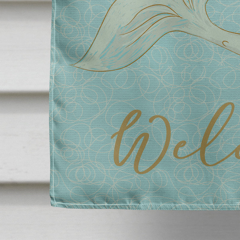 Mermaid Welcome Flag Canvas House Size BB8568CHF