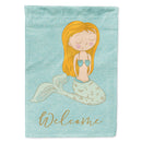 Mermaid House Flag 28x40 Porch Sleeve Pole Decorative Outside Yard Banner Artwork Wall Hanging, Polyester