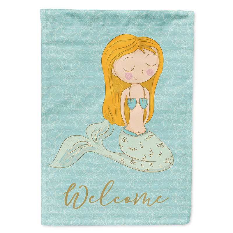 Mermaid Welcome Flag Canvas House Size BB8568CHF