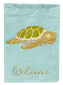 Sea Turtle House Flag 28x40 Porch Sleeve Pole Decorative Outside Yard Banner Artwork Wall Hanging, Polyester
