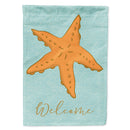 Starfish House Flag 28x40 Porch Sleeve Pole Decorative Outside Yard Banner Artwork Wall Hanging, Polyester