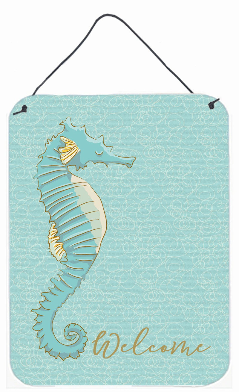 Seahorse Welcome Wall or Door Hanging Prints BB8575DS1216