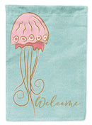 Jelly Fish House Flag 28x40 Porch Sleeve Pole Decorative Outside Yard Banner Artwork Wall Hanging, Polyester