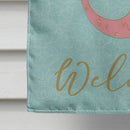 Mermaid with Cat House Flag 28x40 Porch Sleeve Pole Decorative Outside Yard Banner Artwork Wall Hanging, Polyester