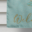 Blue Fish Welcome Flag Canvas House Size BB8578CHF