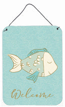 Blue Fish Welcome Wall or Door Hanging Prints BB8578DS1216