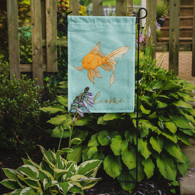 Gold Fish Welcome Flag Garden Size BB8579GF