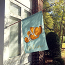 Clown Fish House Flag 28x40 Porch Sleeve Pole Decorative Outside Yard Banner Artwork Wall Hanging, Polyester