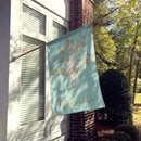 Coral House Flag 28x40 Porch Sleeve Pole Decorative Outside Yard Banner Artwork Wall Hanging, Polyester