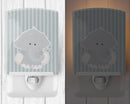 Elephant Al Ceramic Night Light Compact, UL-Certified, Ideal for Bedroom, Bathroom, Nursery, Hallway, Kitchen, 6x4x3, Multicolor