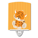 Tiger Ceramic Night Light Compact, UL-Certified, Ideal for Bedroom, Bathroom, Nursery, Hallway, Kitchen, 6x4x3, Multicolor