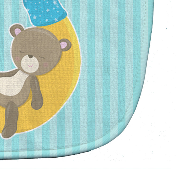 Baby Boy Bear on Moon Baby Bib BB8612BIB