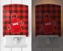 Backyard BBQ Apron Ceramic Night Light Compact, UL-Certified, Ideal for Bedroom, Bathroom, Nursery, Hallway, Kitchen, 6x4x3, Multicolor