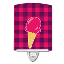 Backyard BBQ Ice Cream Ceramic Night Light Compact, UL-Certified, Ideal for Bedroom, Bathroom, Nursery, Hallway, Kitchen, 6x4x3, Multicolor