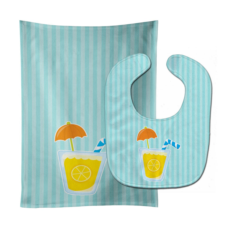 Beach Umbrella Drink Baby Bib & Burp Cloth BB8647STBU