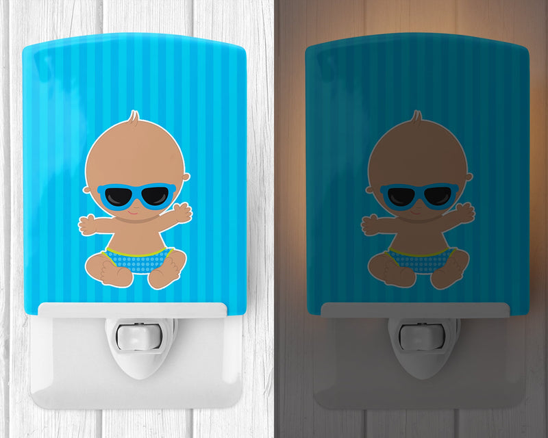 Beach Baby Boy Sunglasses Ceramic Night Light BB8652CNL