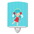Blue Haired Fairy Ceramic Night Light BB8676CNL