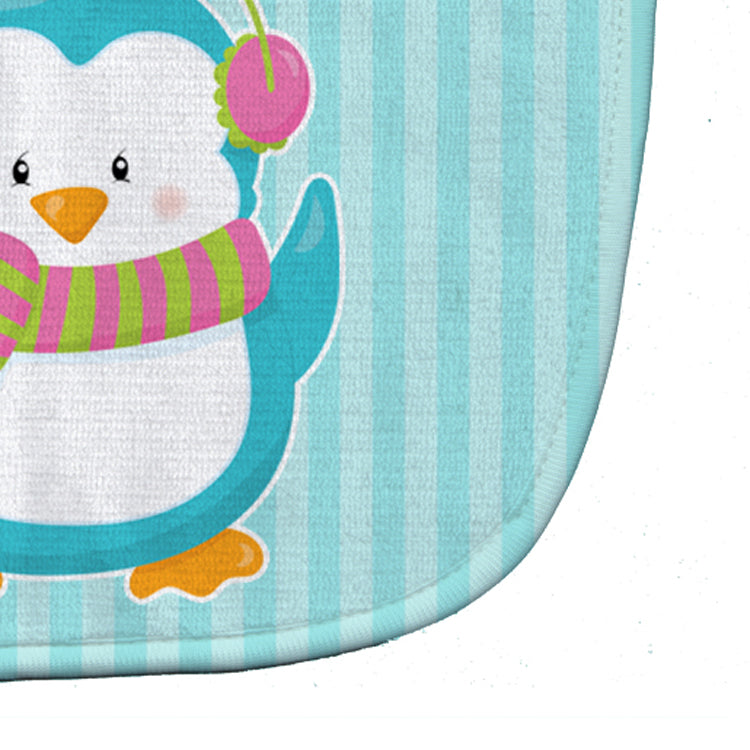 Christmas Penguin and Stripes Baby Bib BB8684BIB