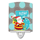 Christmas Month 5 Ceramic Night Light Compact, UL-Certified, Ideal for Bedroom, Bathroom, Nursery, Hallway, Kitchen, 6x4x3, Multicolor