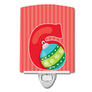 Christmas Month 6 Ceramic Night Light Compact, UL-Certified, Ideal for Bedroom, Bathroom, Nursery, Hallway, Kitchen, 6x4x3, Multicolor