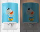 Circus Elephant Ceramic Night Light Compact, UL-Certified, Ideal for Bedroom, Bathroom, Nursery, Hallway, Kitchen, 6x4x3, Multicolor