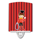 Circus Trainer Ceramic Night Light Compact, UL-Certified, Ideal for Bedroom, Bathroom, Nursery, Hallway, Kitchen, 6x4x3, Multicolor