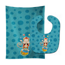 Circus Monkey Baby Bib & Burp Cloth Easy-Clean Baby Bib Baby Feeding Accessory Baby Mealtime Essential