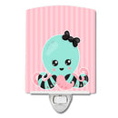 Octopus Doll Ceramic Night Light Compact, UL-Certified, Ideal for Bedroom, Bathroom, Nursery, Hallway, Kitchen, 6x4x3, Multicolor