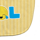 LOL Face Baby Bib Easy-Clean Baby Bib Baby Feeding Accessory Baby Mealtime Essential, 10 x 13, Multicolor