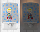 Blonde Boy Knight Ceramic Night Light BB8742CNL