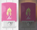 Blonde Girl Princess Wendy Ceramic Night Light BB8755CNL